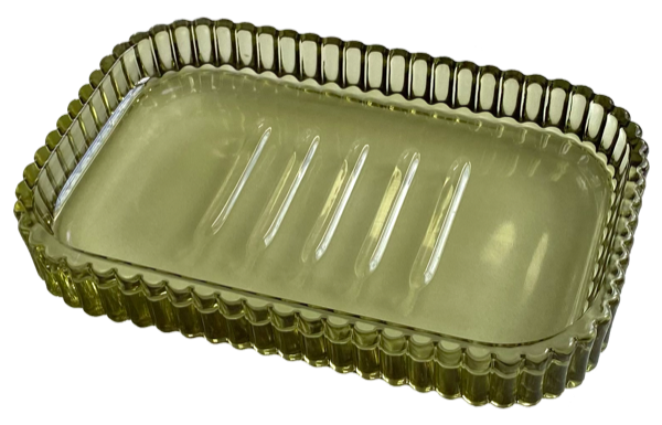 Sköna Ting Glass soap dish 13.5 x 9 cm - CHOOSE COLOUR Green