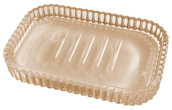Sköna Ting Glass soap dish 13.5 x 9 cm - CHOOSE COLOUR Champagne