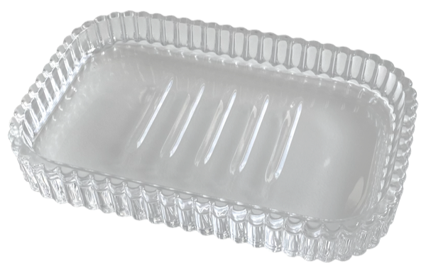 Sköna Ting Glass soap dish 13.5 x 9 cm - CHOOSE COLOUR Uncolored