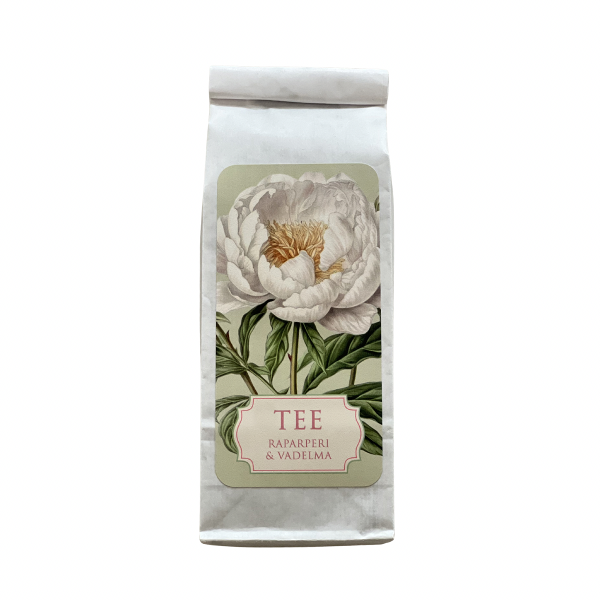 Sköna Ting raparperi-vadelma tee 100 g - VALITSE MALLI 4 - valkoinen pioni