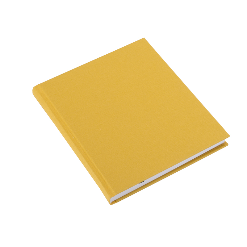 Bookbinders Design Notebook Hardcover 17,5 x 20,7 cm - CHOOSE COLOUR Sun yellow