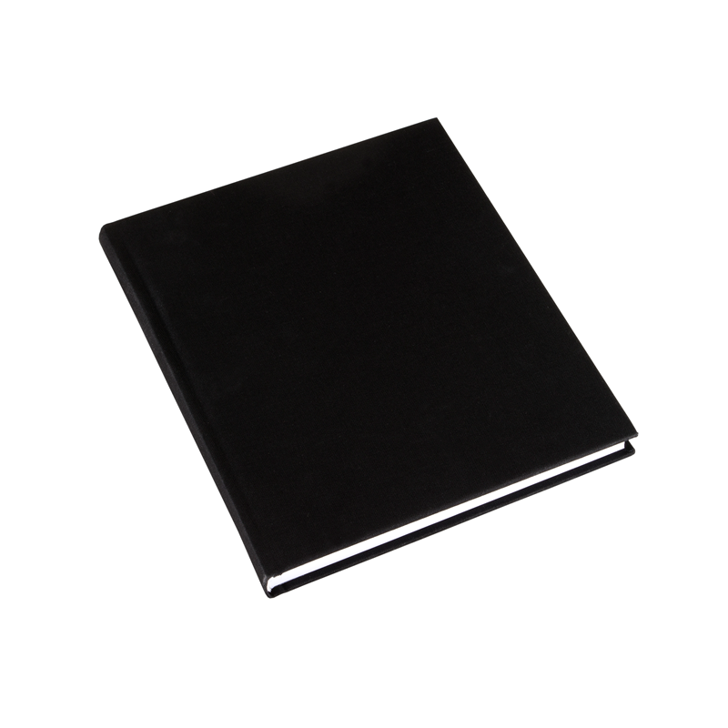 Bookbinders Design Notebook Hardcover 17,5 x 20,7 cm - CHOOSE COLOUR Black