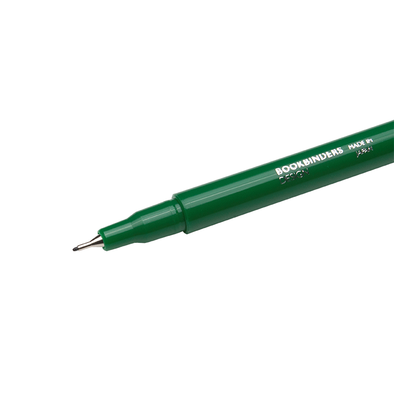 Bookbinders Design Fineliner 0.3 mm kynä - VALITSE VÄRI Green
