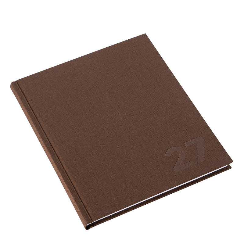 Bookbinders Design Kalenteri 170 × 200 mm 2027 - VALITSE VÄRI Coffee