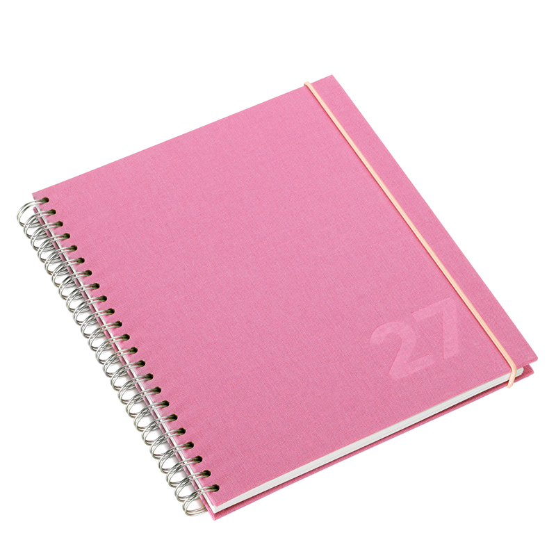 Bookbinders Design Kalenteri 170 × 200 mm spiraali 2027 - VALITSE VÄRI Bubblegum