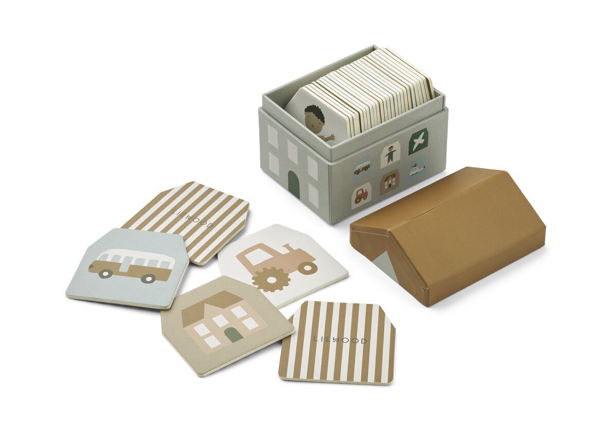 Liewood Wallis memory game, CHOOSE MODEL Vehicles / Downtown mix