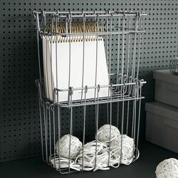 Monograph Addit metallikori 23 x 14 x 20 cm, harmaa