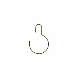 House Doctor Round hanger, Wire, Brown