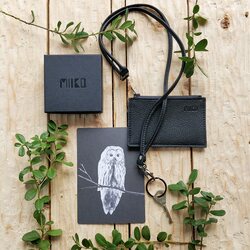Miiko Design Card wallet, black