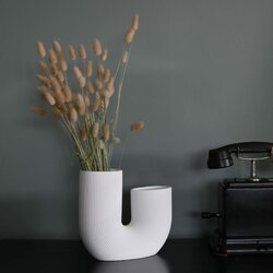 Storefactory Stråvalla ceramic vase, white