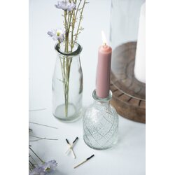 Ib Laursen Lasinen maljakko/kynttilänjalka 11 x 6 cm