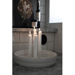 Storefactory Bolmen kynttilänjalka 30 x 9 cm, valkoinen