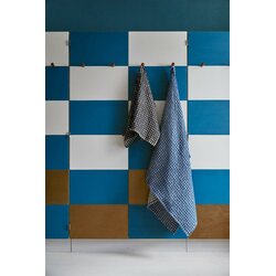 Anno Puro Ruutu towel 50x70cm, dark grey/sand