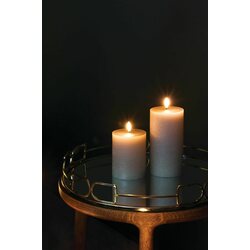 Uyuni Led-kynttilä rustiikki 7,8 x 15 cm, sandstone