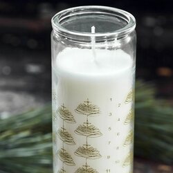 House Doctor candle in glass, Calendar, gold