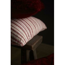 Svanefors Donna tyynynpäällinen 45 x 45 cm, luonnonvalkoinen/punainen