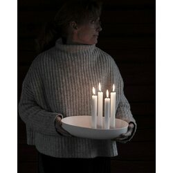 Storefactory Gullholmen kynttilänjalka 33 x 22 x 6 cm, valkoinen