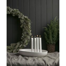 Storefactory Gullholmen kynttilänjalka 33 x 22 x 6 cm, valkoinen