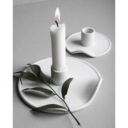 Storefactory Ekarp candlestick 15 x 4 cm, white