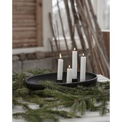 Storefactory Gullholmen kynttilänjalka 33 x 22 x 6 cm, musta