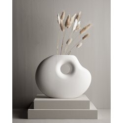 Storefactory Lunden ceramic vase, white