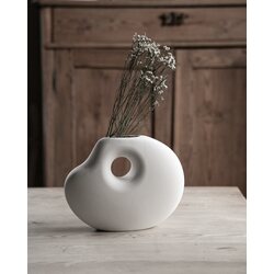 Storefactory Lunden ceramic vase, white