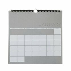 Design Letters Wall calendar 2023, light grey
