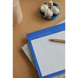 Design Letters Weekly planner A4, koboltin sininen