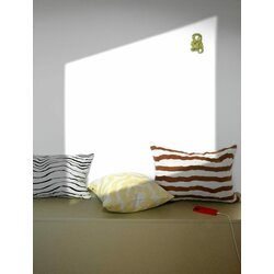 Fine Little Day Rand tyynynpäällinen 48 x 68 cm, terracotta/luonnonvalkoinen
