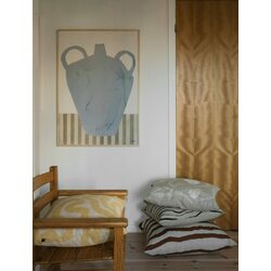 Fine Little Day Rand tyynynpäällinen 48 x 68 cm, terracotta/luonnonvalkoinen
