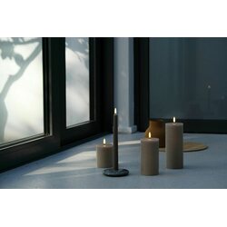 Uyuni Led-kynttilä rustiikki 7,8 x 15 cm, caramel