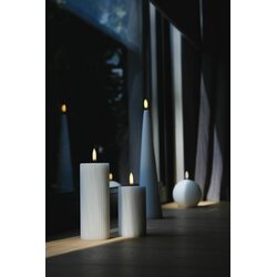 Uyuni Led-kynttilä vekki 5,8 x 10 cm, valkoinen