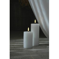 Uyuni Led-kynttilä vekki 5,8 x 10 cm, valkoinen