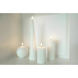 Uyuni Led-kynttilä vekki 5,8 x 15 cm, valkoinen