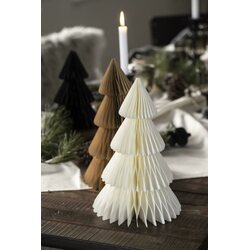 Ib Laursen Kuusi paperikoriste pöydälle 34,5 x 22 cm, beige