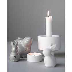 Storefactory Liaved candlestick, white