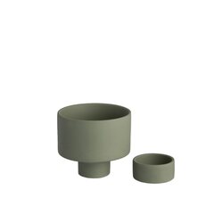 Storefactory Liaved candlestick, green