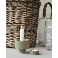 Storefactory Liaved candlestick, green