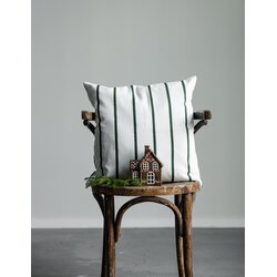 Storefactory Karlstorp tyynynpäällinen 48 x 48 cm, valkoinen/vihreä