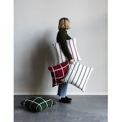 Storefactory Karlstorp tyynynpäällinen 48 x 48 cm, valkoinen/vihreä
