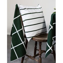 Storefactory Karlstorp tyynynpäällinen 48 x 48 cm, valkoinen/vihreä