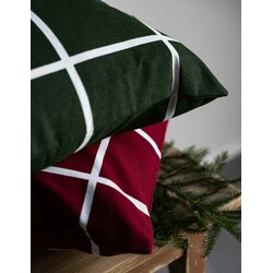Storefactory Mortorp tyynynpäällinen 48 x 48 cm, vihreä/valkoinen