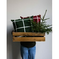 Storefactory Mortorp tyynynpäällinen 48 x 48 cm, vihreä/valkoinen