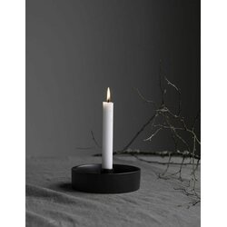 Storefactory Storm candle holder, black 15 x 4 cm
