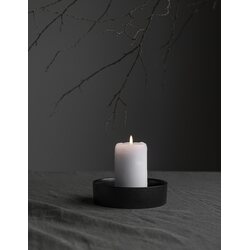 Storefactory Storm kynttiläalusta 15 x 4 cm, musta