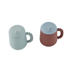 OYOY Nokkaosa Kappu- ja Mellow-mukeihin, pale mint /dusty blue
