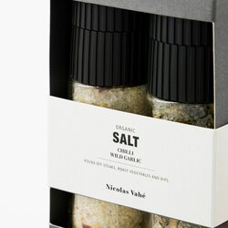 Nicolas Vahe Gift box, Organic Chilli salt & Wild garlic