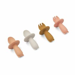 Liewood Avril Baby Cutlery 4-pack, Tuscany rose multi mix