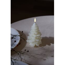 Uyuni Led-kynttilä joulukuusi 9 x 12 cm, valkoinen