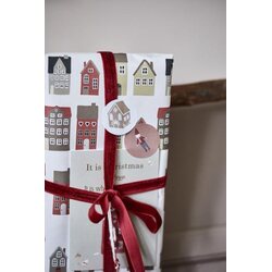 Ib Laursen Christmas town lahjapaperi 52,5 cm x 5 m